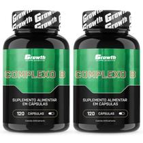 Complexo B 120 Cápsulas Growth Supplements Kit 2 Potes