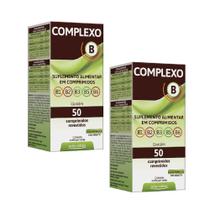 Complexo B 2x50comp Vitaminas B1 B2 B3 B5 B6 Arte Nativa
