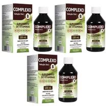 Complexo B 3x100ml Vitaminas B1 B2 B3 B5 B6 B12 - Arte Nativa