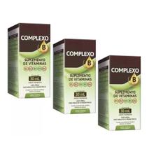 Complexo B 3x30ml Vitaminas B1, B2, B3, B5 E B6