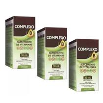 Complexo B 3x30ml Vitaminas B1, B2, B3, B5 E B6 - Arte Nativa