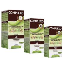 Complexo B 3x50comp Vitaminas B1 B2 B3 B5 B6 Arte Nativa