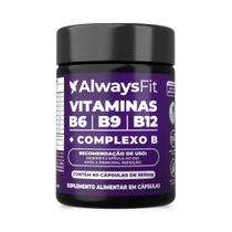 Complexo B AlwaysFit Metilfolato Metilcobalamina Vitaminas do Complexo B 60 Cápsulas Complexo B AlwaysFit Metilfolato Metilcobalamina Vitaminas do Complexo B 60 Cápsulas