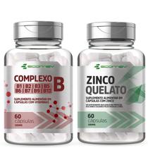 Complexo B B1 B2 B3 B5 B6 B7 B9 B12 Forma Ativa + Zinco Quelato 120cáps Ecomev