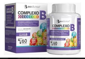 Complexo B Bioceutica Energia, Memória e Bem-Estar Mental (60 cápsulas)