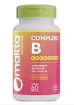 Complexo B completo 400mg com 60 cápsulas (apenas 1 ao dia) Maltta