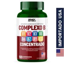 Complexo B Concentrado Made In Usa 100 Comprimidos Sidney Oliveira