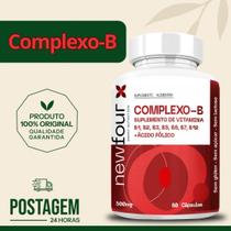Complexo B NewFour 60 Cápsulas 500mg Suplemento Alimentar