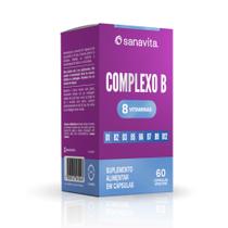 Complexo B Sanavita 8 Vitaminas Cápsulas - 60 Cápsulas