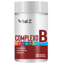 Complexo B VitalZ 30 Cápsulas B1 B2 B3 B5 B6 B9 B12