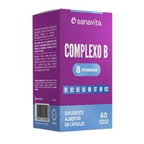 COMPLEXO B Vitaminas B1, B2, B3, B5, B6, B7, B9 E B12 - SANAVITA COMPLEXO B Vitaminas B1, B2, B3, B5, B6, B7, B9 E B12 - SANAVITA