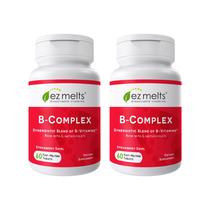 Complexo B Vitaminas EZ Melts B12 Metilada Folato 120 comprimidos Complexo B Vitaminas EZ Melts B12 Metilada Folato 120 comprimidos