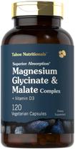 Complexo de glicinato e malato de magnésio Tahoe Nutritionals 120 cápsulas Complexo de glicinato e malato de magnésio Tahoe Nutritionals 120 cápsulas