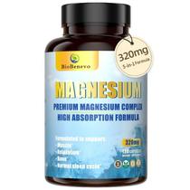 Complexo de Magnésio BioBenevo 320mg 120 cápsulas veganas