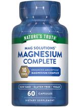 Complexo de Magnésio Nature's Truth 300 mg 60 Cápsulas Complexo de Magnésio Nature's Truth 300 mg 60 Cápsulas