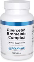 Complexo de quercetina e bromelaína da Vitamin Douglas Laboratories 100 comprimidos Complexo de quercetina e bromelaína da Vitamin Douglas Laboratories 100 comprimidos