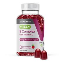 Complexo de Vitamina B Gummies Viteey com Vitamina C 60 unidades Complexo de Vitamina B Gummies Viteey com Vitamina C 60 unidades