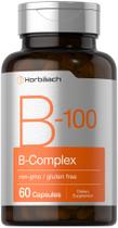 Complexo de vitaminas B Horbäach B-100 60 cápsulas não transgênicas sem glúten