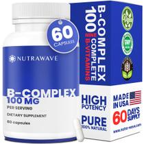 Complexo de Vitaminas B Nutra Wave 60 Cápsulas Veganas Complexo de Vitaminas B Nutra Wave 60 Cápsulas Veganas
