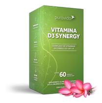 Complexo De Vitaminas D3 Synergy Puravida 60 Cápsulas