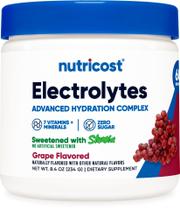 Complexo eletrolítico em pó Nutricost Hydration Grape 60 Serv