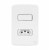 compose cj 1 tp+1 tom 10a placa 4x2 bco - weg compose cj 1 tp+1 tom 10a placa 4x2 bco - weg