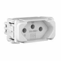 compose módulo tomada 2 polos + terra 20a branco - weg compose módulo tomada 2 polos + terra 20a branco - weg