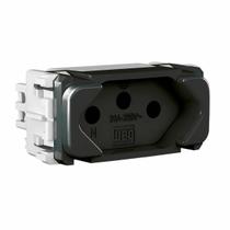 compose módulo tomada 2 polos + terra 20a preto - weg compose módulo tomada 2 polos + terra 20a preto - weg