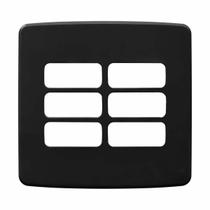compose placa 4x4 6 posições preta - weg compose placa 4x4 6 posições preta - weg