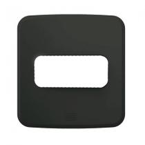compose placa embutir móveis 1 posição preto ( 1 furo 60mm) - weg