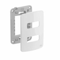compose placa + suporte 4x2 2 posições branca - weg