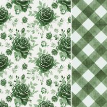 Composê Tecido Tricoline Floral Nice x Xadrez 0,50 x 1,50 mt 100% Algodão Composê Tecido Tricoline Floral Nice x Xadrez 0,50 x 1,50 mt 100% Algodão