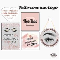 Composição 05 Quadros Decorativo Profissão Com Moldura