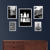 Composição 5 Quadros Cidade De São Paulo Composição 5 Quadros Cidade De São Paulo