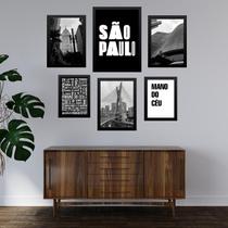 Composição 6 Quadros Cidade De São Paulo