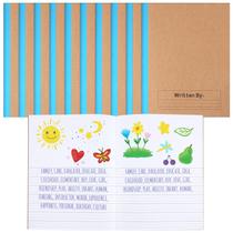 Composição: caderno Henoyso Primary, 20 unidades, 24,8 x 19,1 cm, azul