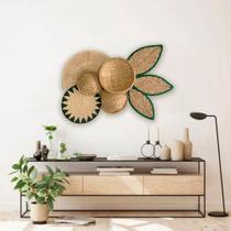 Composição Cestaria Painel De Parede Indígena Palha Nihú Composição Cestaria Painel De Parede Indígena Palha Nihú