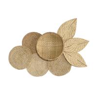 Composição Cestos De Parede Artesanal Palha Ararauá