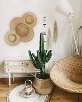 Composição Cestos De Parede Chapéu Acaju