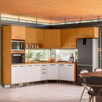 Composição Cozinha Criare 8 Peças de Canto com Torre Quente Poliman Composição Cozinha Criare 8 Peças de Canto com Torre Quente Poliman