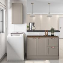Composição Cozinha Modulada Olivia 2 Peças 3 Portas com Tampo Poliman Móveis Composição Cozinha Modulada Olivia 2 Peças 3 Portas com Tampo Poliman Móveis