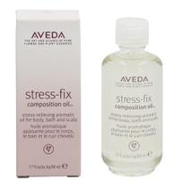 Composição de óleo Aveda Stress-Fix para banho, corpo e couro cabeludo 50mL