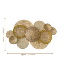 Composição Decoração De Parede Cestos De Palha Tukanoí