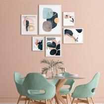 Composição Quadros Decorativos Artes RosêComAzul - com vidro