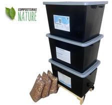 Composteira Doméstica Minhocário 150 L Jardim Ar livre