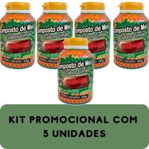 Composto Antigripal Farmel Mel e Limão 350g Kit Promocional 5 Unidades Composto Antigripal Farmel Mel e Limão 350g Kit Promocional 5 Unidades