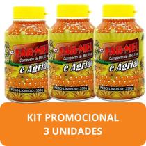 Composto Antigripal Farmel Mel, Ervas e Agrião 350g Kit Promocional 3 Unidades Composto Antigripal Farmel Mel, Ervas e Agrião 350g Kit Promocional 3 Unidades