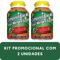 Composto Antigripal Farmel Mel Menta e Eucalipto 350g Kit Promocional 2 Unidades Composto Antigripal Farmel Mel Menta e Eucalipto 350g Kit Promocional 2 Unidades