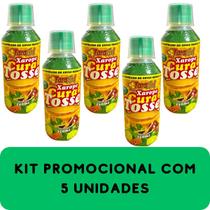 Composto Concentrado de Ervas Medicinais Faramel Cura Tosse Frasco 250ml Kit Promocional 5 Unidades