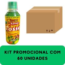 Composto Concentrado de Ervas Medicinais Faramel Cura Tosse Frasco 250ml Kit Promocional 60 Unidades
